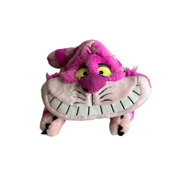 Disney Cheshire Cat Plush Stuffed Animal‎ Pink & Purple Striped 18" Soft Toy - Picture 2 of 5